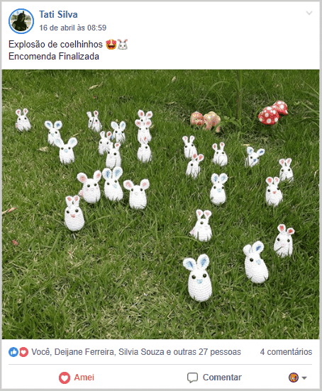 Coelhos na grama